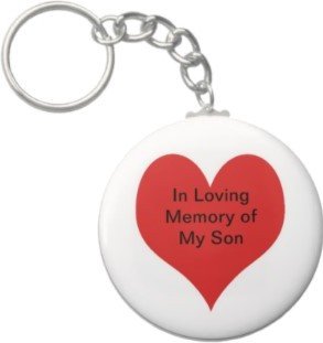 2.25 Inch In Loving Memory of My Son Keychain