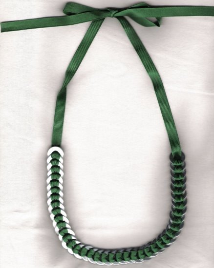 Washer Necklace - Rich Green