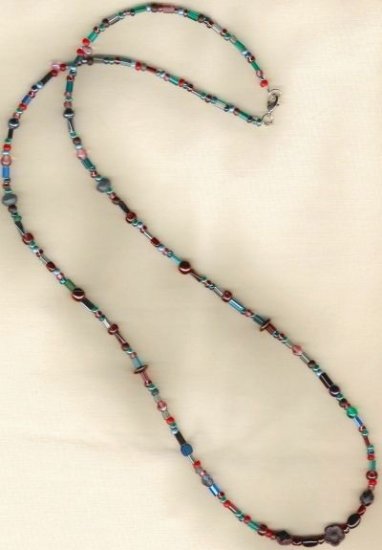 Plum Passion Beaded Necklace