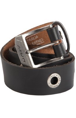 L / XL Unit Riders MX Howitzer Mens Black Leather Belt