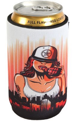 Unit Riders MX Grenade Girl Drink Cooler Koozie Koozy Beer Holder
