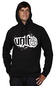 Size Large - Unit Riders MX Shred Black Pullover Hooded Sweatshirt Hoodie Hoody - L
