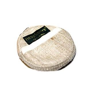 Hemp Coin Purse -Medium, Round, Natural