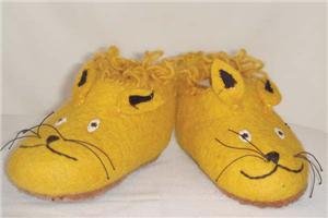 Children's Slippers - Mouse Yellow