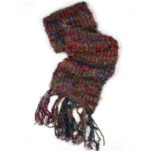 Recycled Silk Scarf Fucia