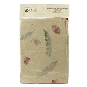 Natural handmade giftwrapping paper set 3 sheets