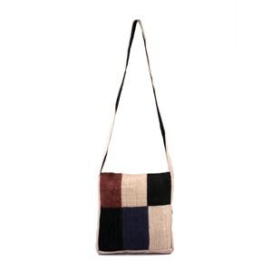 Hemp Patch Shoulder Bag w/ Flap