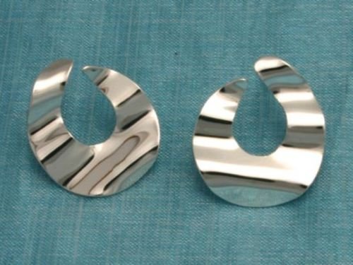 Sterling Silver Dangle Modern Earrings Taxco Mexico 925