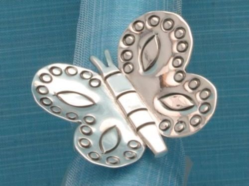 Sterling Silver Butterfly Ring Handcrafted Taxco .925