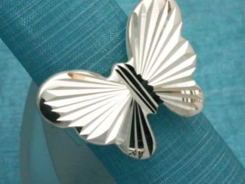 Sterling Silver Butterfly Modern Ring .925 Taxco Mexico