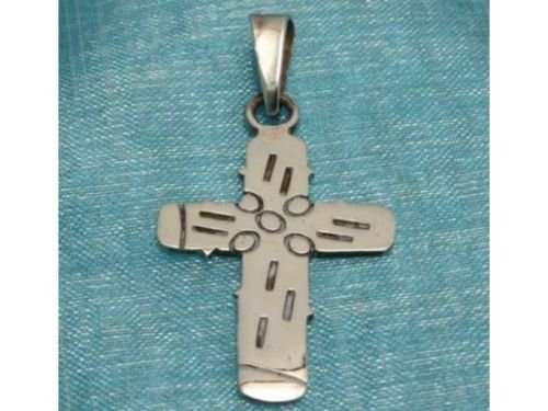 Sterling Silver Small Cross Pendant .925 Taxco, Mexico