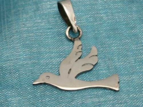 Sterling Silver Small Dove Pendant .925 Taxco Mexico