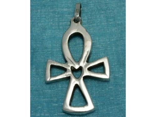 Sterling Silver Egyptian Cross Pendant .925 Taxco Mx