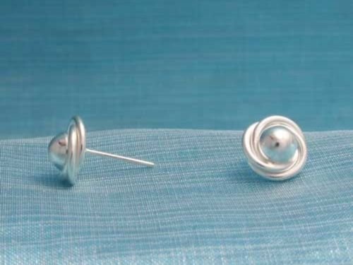 Sterling Silver Ball Stud Earrings From Taxco Mex .925