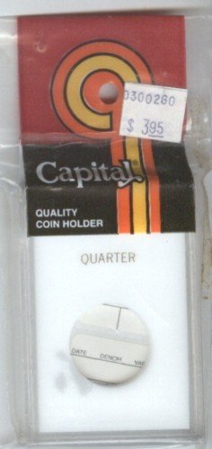 CAPITAL DELUXE COIN HOLDER FOR U.S. QUARTERS (NEW)