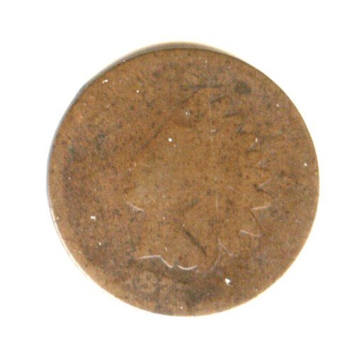 1875 (AG) INDIAN HEAD PENNY (C9)