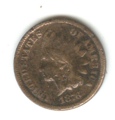 1876 (G) INDIAN HEAD PENNY (W155)