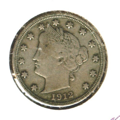 1912 (VF) LIBERTY NICKEL (M02)