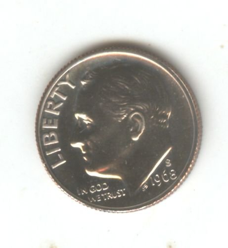 1968S (BU) PROOF ROOSEVELT DIME (EB1520)