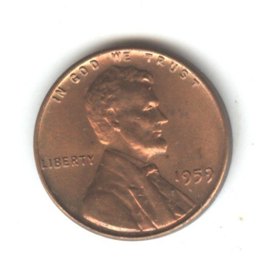 1959 (BU) LINCOLN MEMORIAL PENNY (EB1460)