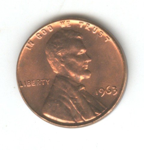 1963P (BU) CHOICE Lincoln Memorial Cent (EB1483)