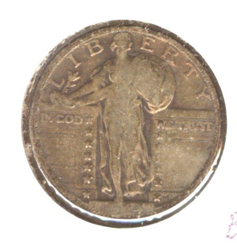 1924 (F) STANDING LIBERTY QUARTER (B33) SILVER