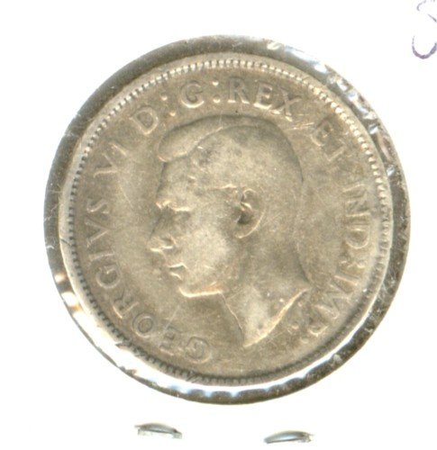 1943 CANADA 25 CENTS SILVER (EB1421)