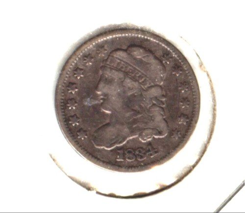 1834 (VF) BUST HALF DIME (M11)