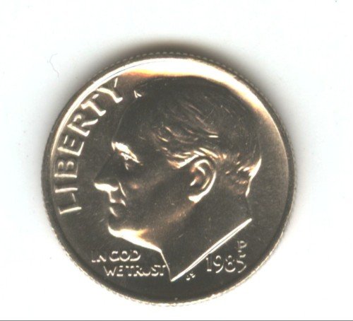 1985P (BU) ROOSEVELT DIME (EB1095)