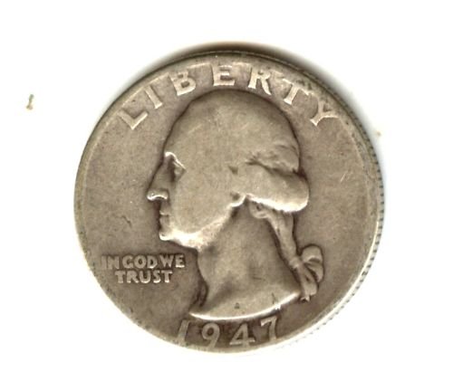 1947D (VG) WASHINGTON QUARTER (W119) SILVER