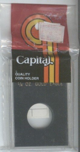 CAPITAL DELUXE COIN HOLDER FOR 1/4 OZ. GOLD EAGLE BLACK