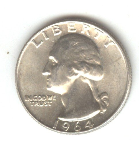 1964D (BU) WASHINGTON QUARTER (W113) SILVER