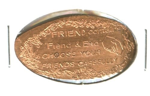 ELONGATED PENNY TOKEN (FRIEND CONTAINS FIEND) EB1303