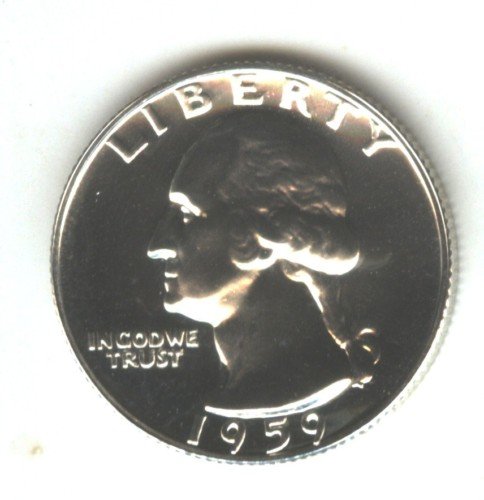 1959 (BU) PROOF WASHINGTON QUARTER (W108) SILVER