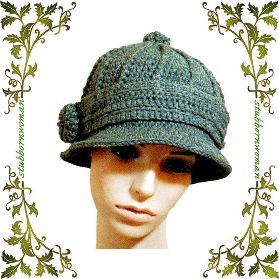 Flip Brim Crochet Hat, no 34