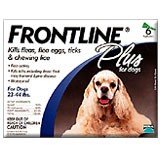 Frontline Plus Dog 6 pk. 23 - 44 lbs.