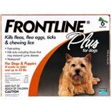 Frontline Plus Dog 6 pk. Up to 22 lbs.
