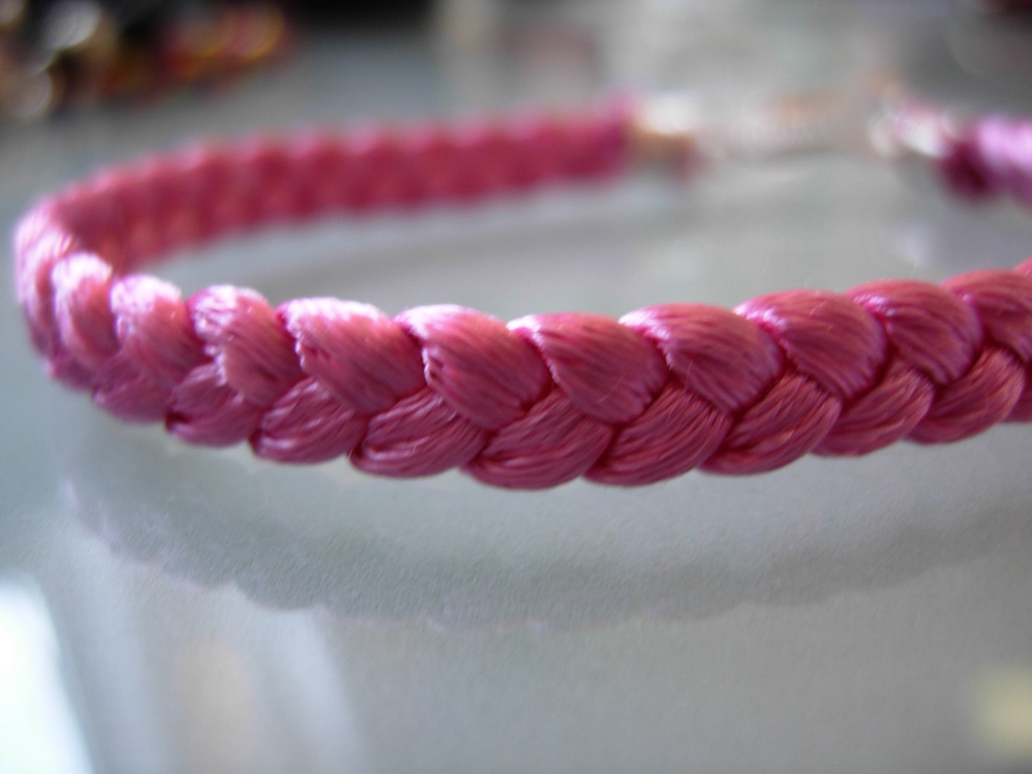Braided Bracelet-HOT Pink