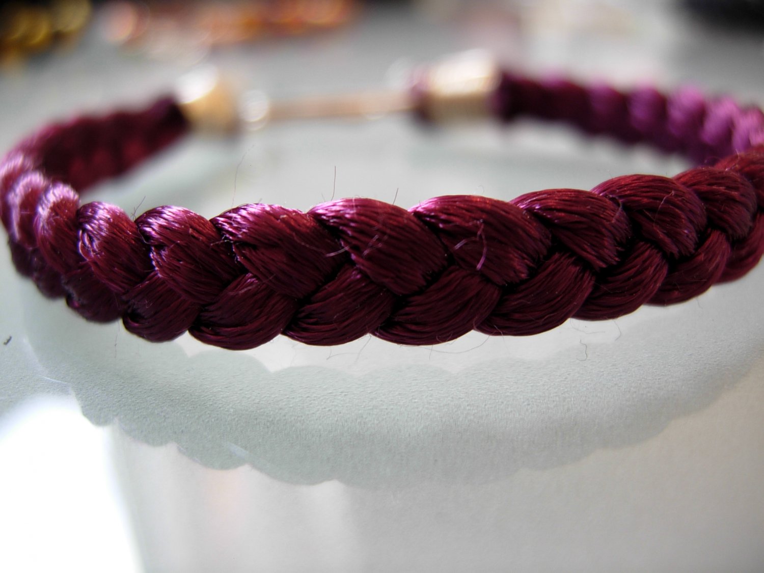 Braided Bracelet-Aubergine