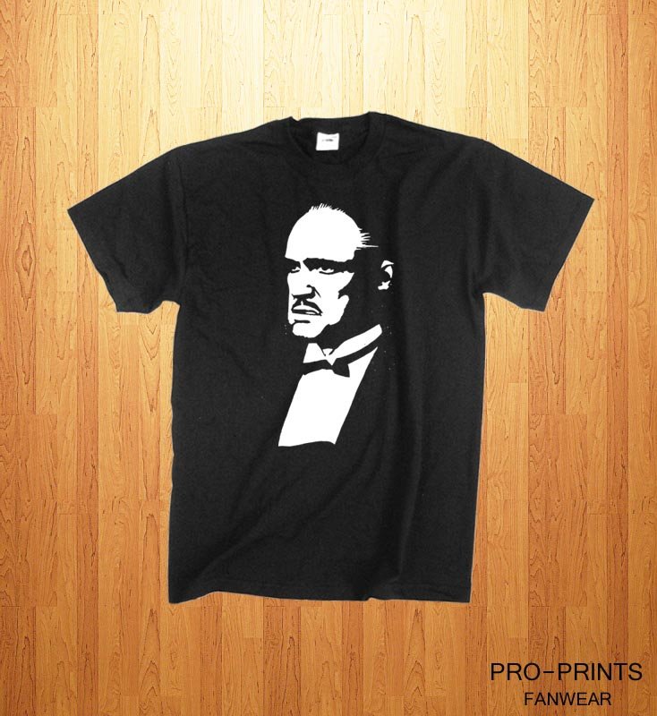 T SHIRT GODFATHER BRANDO PACINO S-XXL CUSTOM COLORS FREE SHIPPING WORLDWIDE