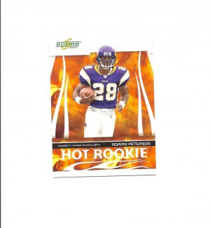 Adrian Peterson 2007 Score Hot Rookies Rookie Card #HR-3 Minnesota Vikings