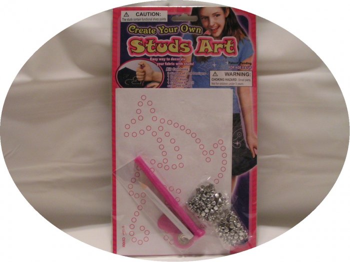 STUDS ART FABRIC/CLOTHING DECORATOR KIT - FREE SHIPPING