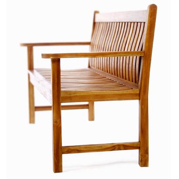 Teak Wave Bench