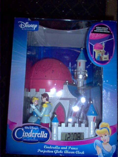 Disney's Cinderella & Prince Projection Globe Alarm