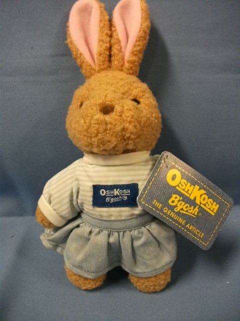 Eden Toys OshKosh B'gosh Girl Bunny Rabbit 9"