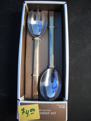 Golden Holidays 2 pc Salad Server Set 18/0 Stainless