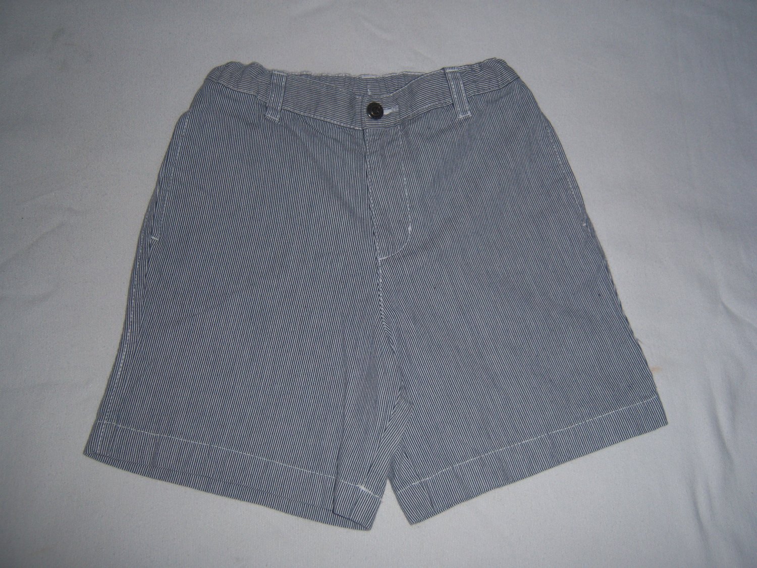 J Khaki Little Boy's Blue & White Striped Shorts Size 7