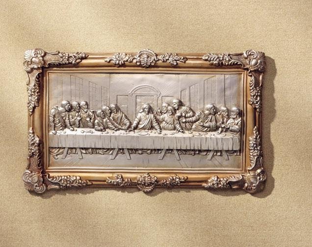 Last supper bas-relief