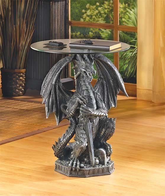 Guarding dragon table
