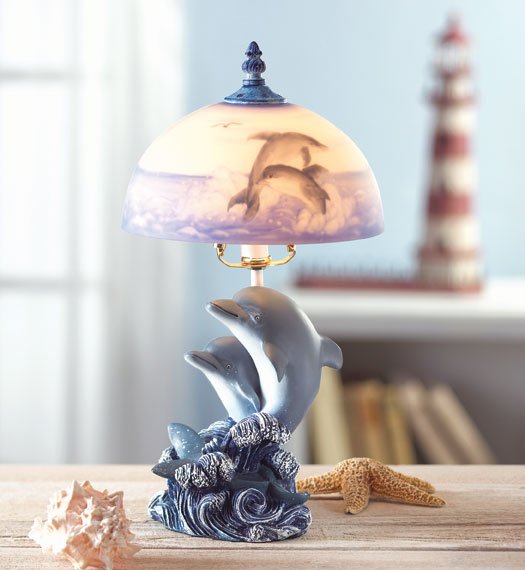 Dolphin lamp